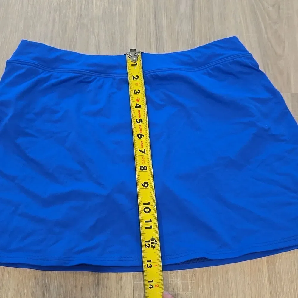 Lands' End Women's Long Torso Tummy Control Swim Skirt Sz 6